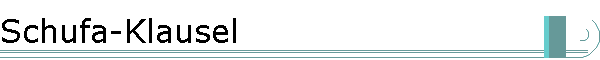 Schufa-Klausel